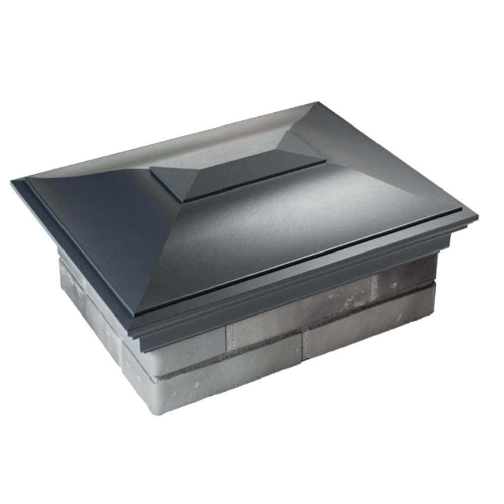 Колпак Zking Монблан Серый на столб 2х1.5 кирпича (515х385мм) Казань фото