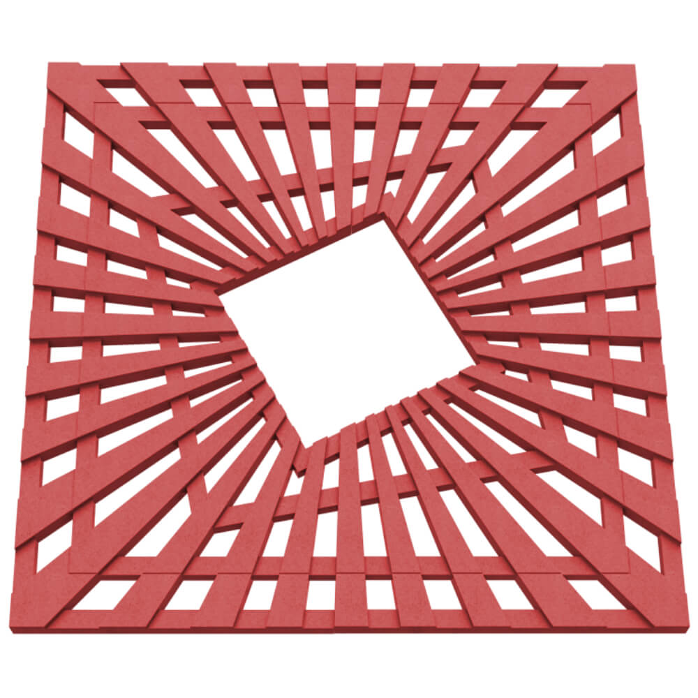 Приствольная решетка для дерева ZKING ATMOSPHERE 1.2х1.2м Красная в Казани фото