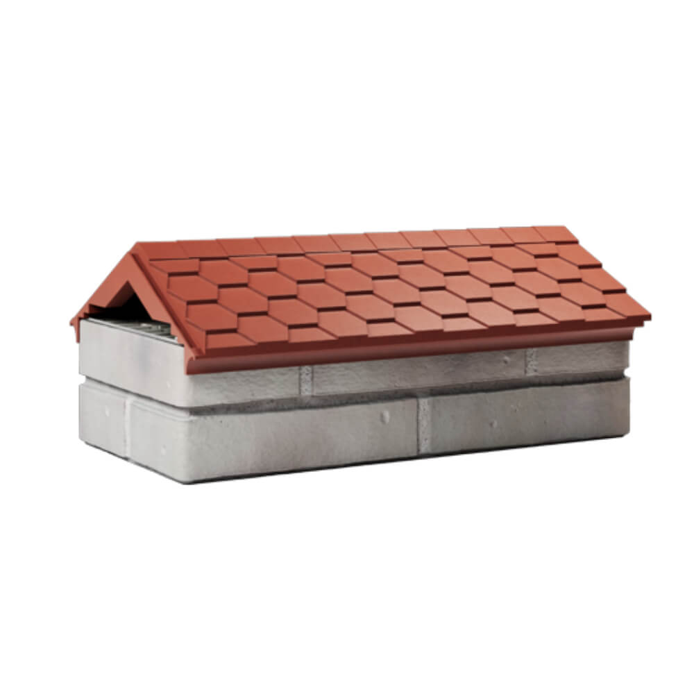 Парапет Zking Эверест Красный с посадкой на 1 кирпич (200/225/255мм) Казань фото
