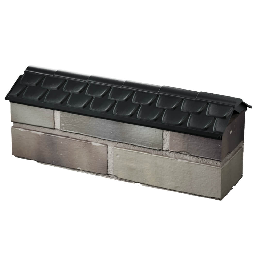 Парапет Zking Эльбрус Черный с посадкой на 0.5 кирпича (130мм) в Казани фото