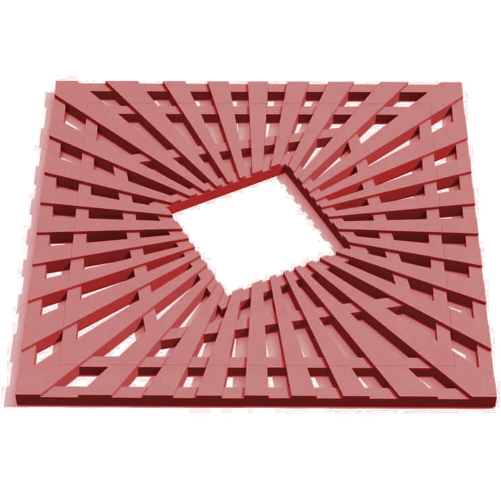 Приствольная решетка для дерева ZKING ATMOSPHERE 1.2х1.2м Красная Казань фото