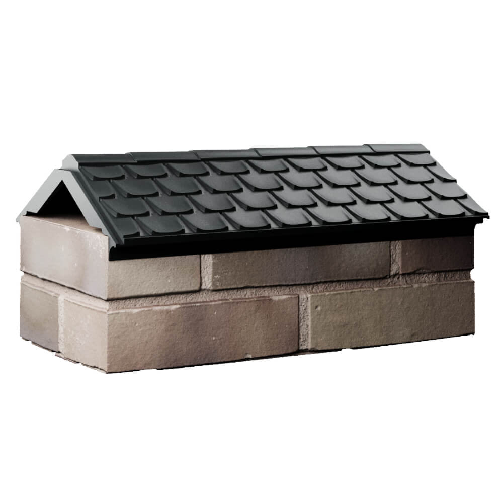 Парапет Zking Эльбрус Черный с посадкой на 1 кирпич (255мм) Казань фото