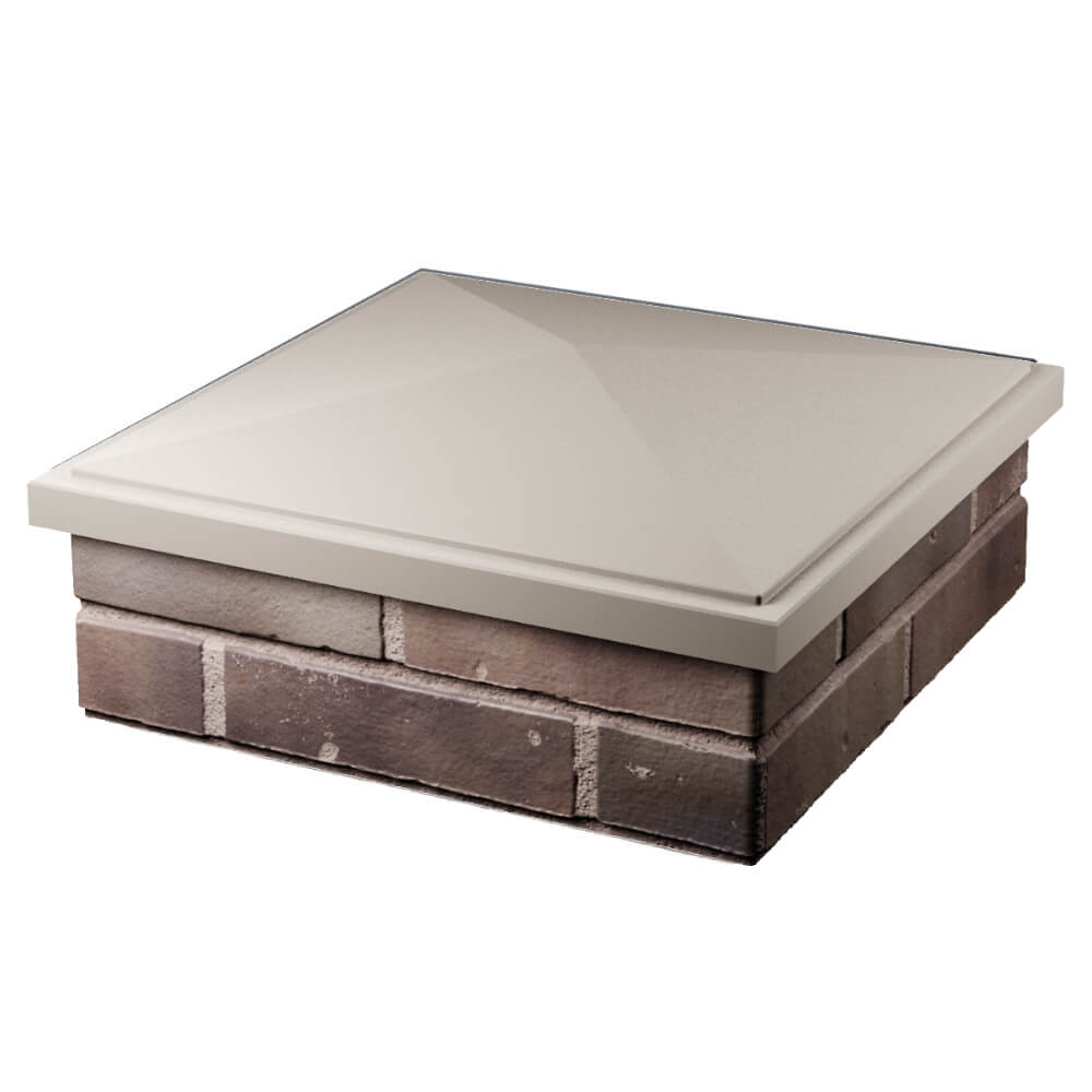 Колпак Zking БонаМоно Бежевый на столб 2х2 кирпича (515х515, 530х530мм) в Казани фото