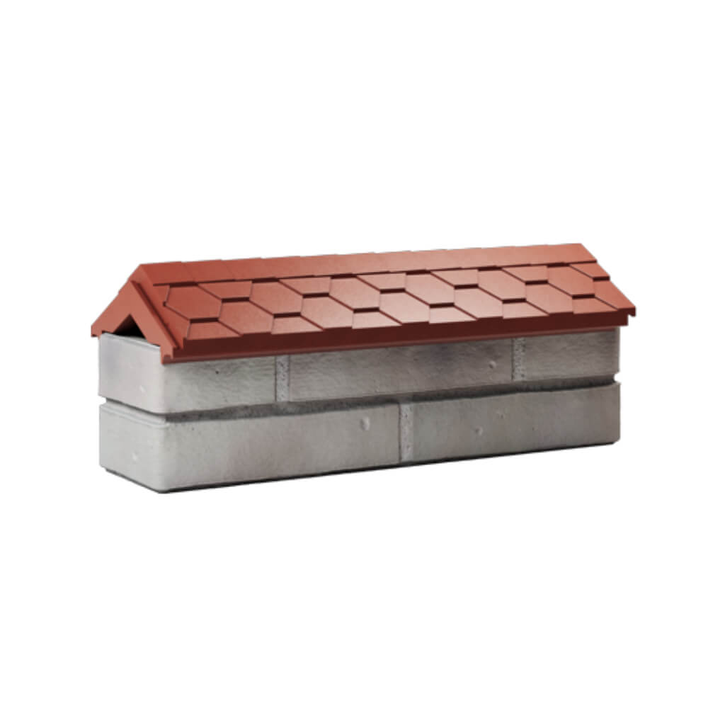 Парапет Zking Эверест Красный с посадкой на 0.5 кирпича (130мм) Казань фото