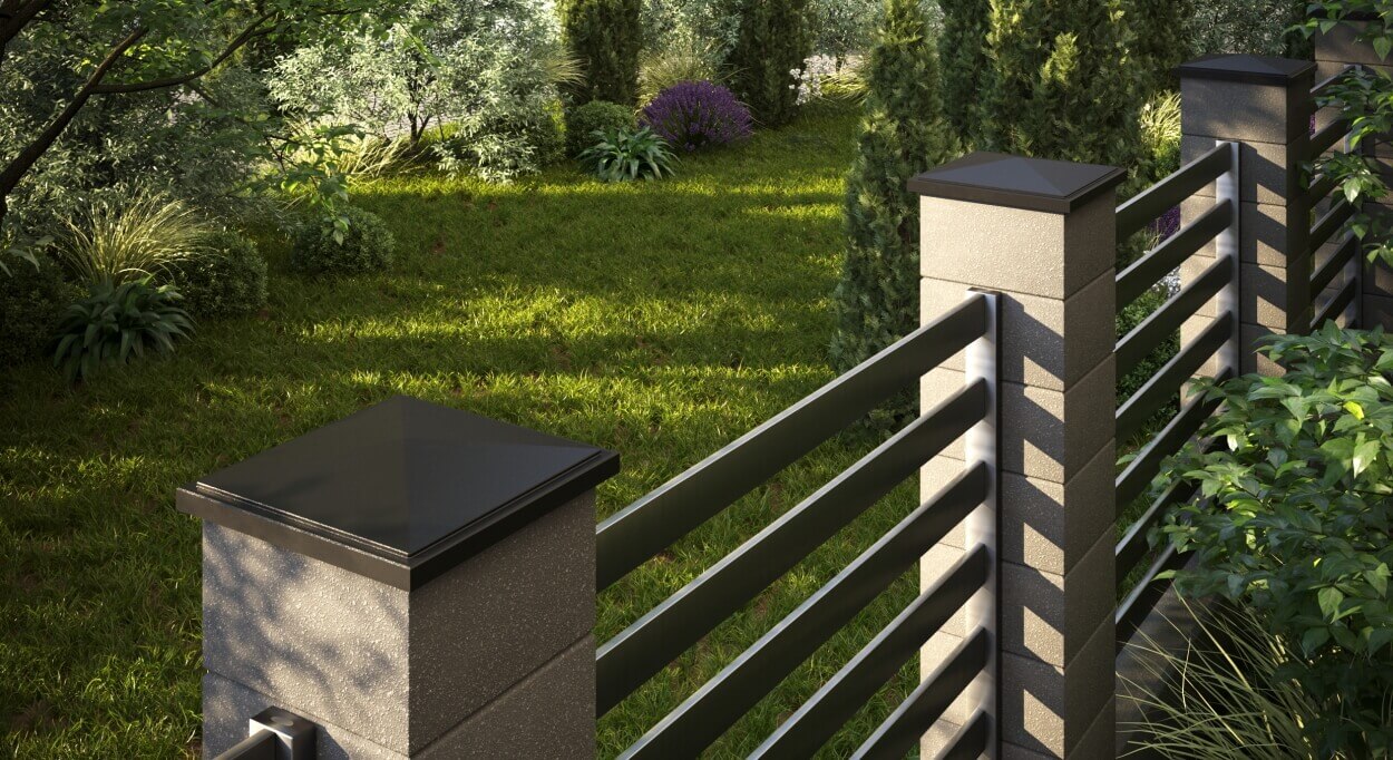 Колпак Zking БонаМоно Коричневый на столб 1.5х1.5 кирпича (385х385, 400х400мм) в Казани фото