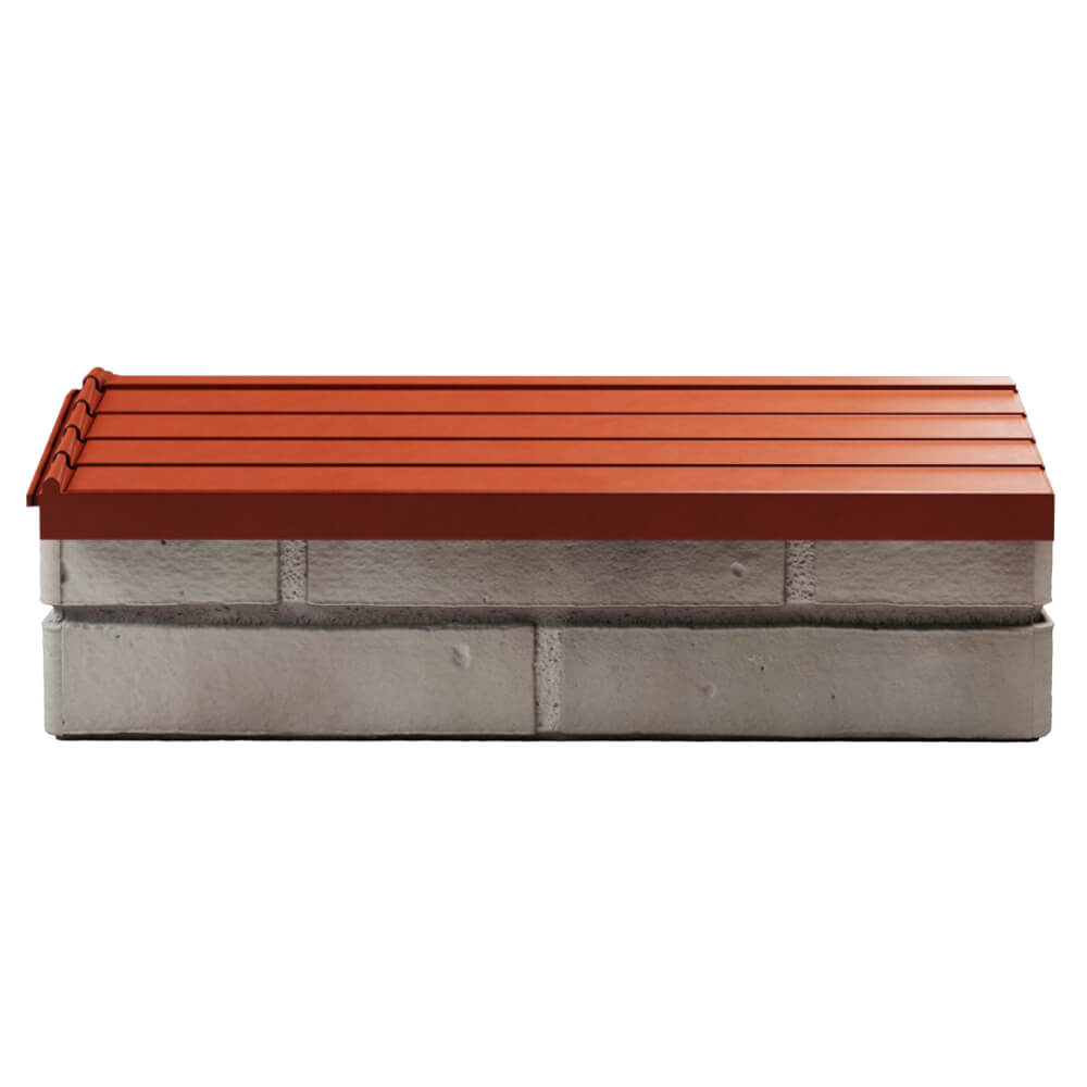 Парапет Zking Бона ХайТек Красный с посадкой на 1 кирпич (200/225/255мм) в Казани фото