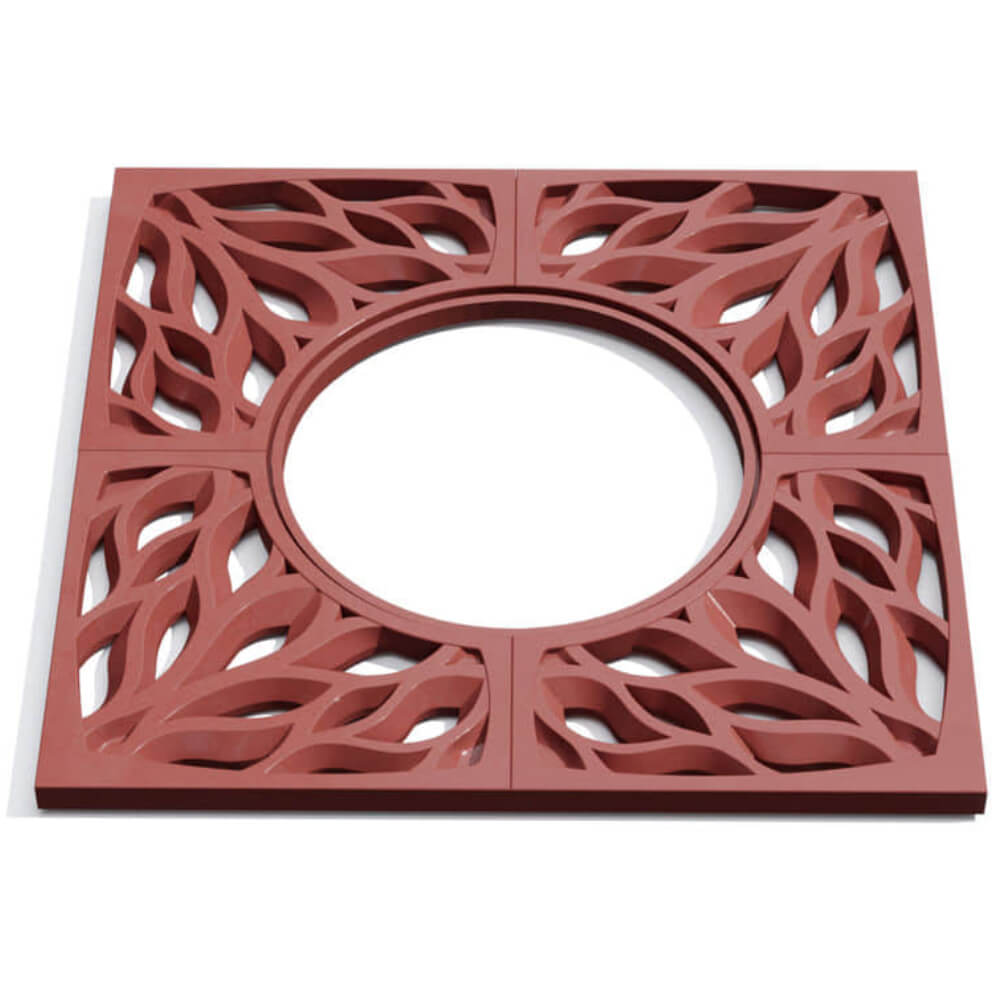 Приствольная решетка для дерева ZKING CRUST 1.2х1.2м Красная Казань фото