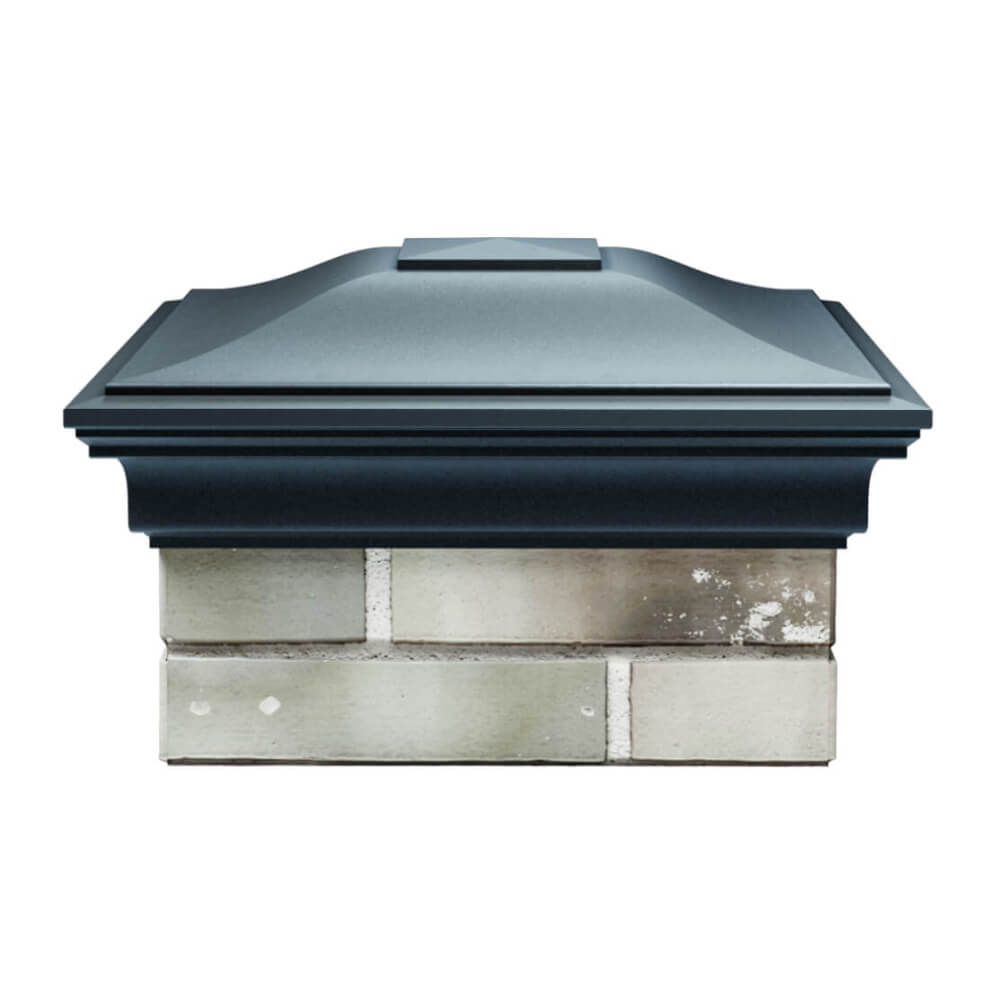 Колпак Zking Монблан Серый на столб 1.5х1.5 еврокирпича 0.7НФ (355х355мм) Казань фото