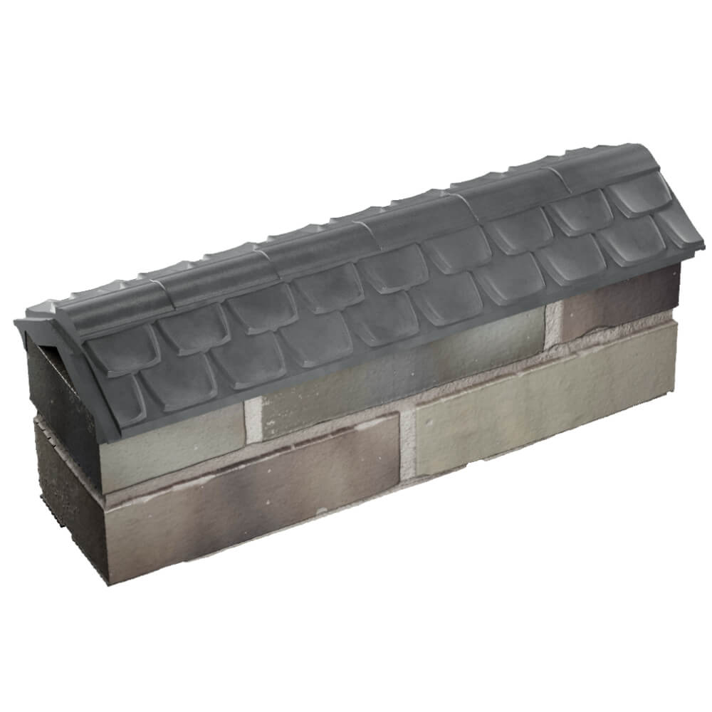 Парапет Zking Эльбрус Серый с посадкой на 0.5 кирпича (130мм) в Казани фото