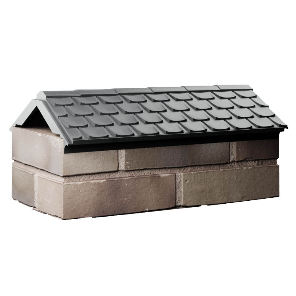 Парапет Zking Эльбрус Серый с посадкой на 1 кирпич (255мм) Казань фото