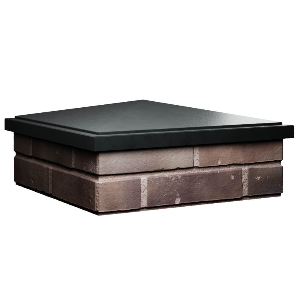 Колпак Zking БонаМоно Черный на столб 2х2 кирпича (515х515, 530х530мм) в Казани фото