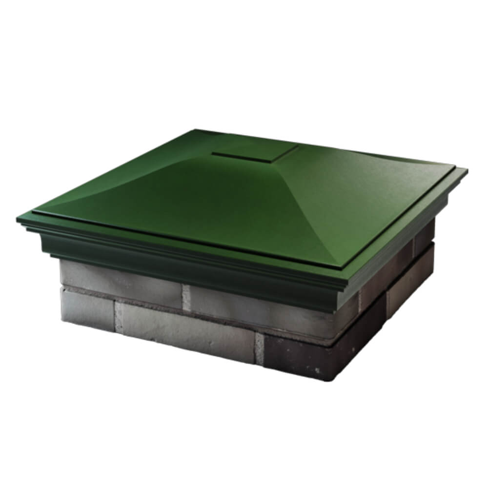 Колпак Zking Монблан Зеленый на столб 2х2 кирпича (515х515мм) в Казани фото