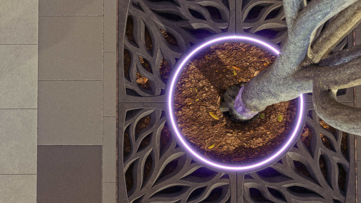 Приствольная решетка для дерева ZKING CRUST 1.2х1.2м Черная в Казани фото