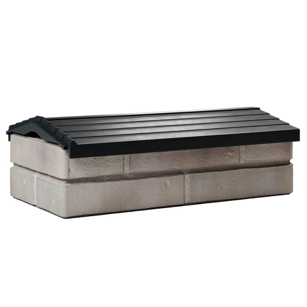 Парапет Zking Бона ХайТек Черный с посадкой на 1 кирпич (200/225/255мм) Казань фото