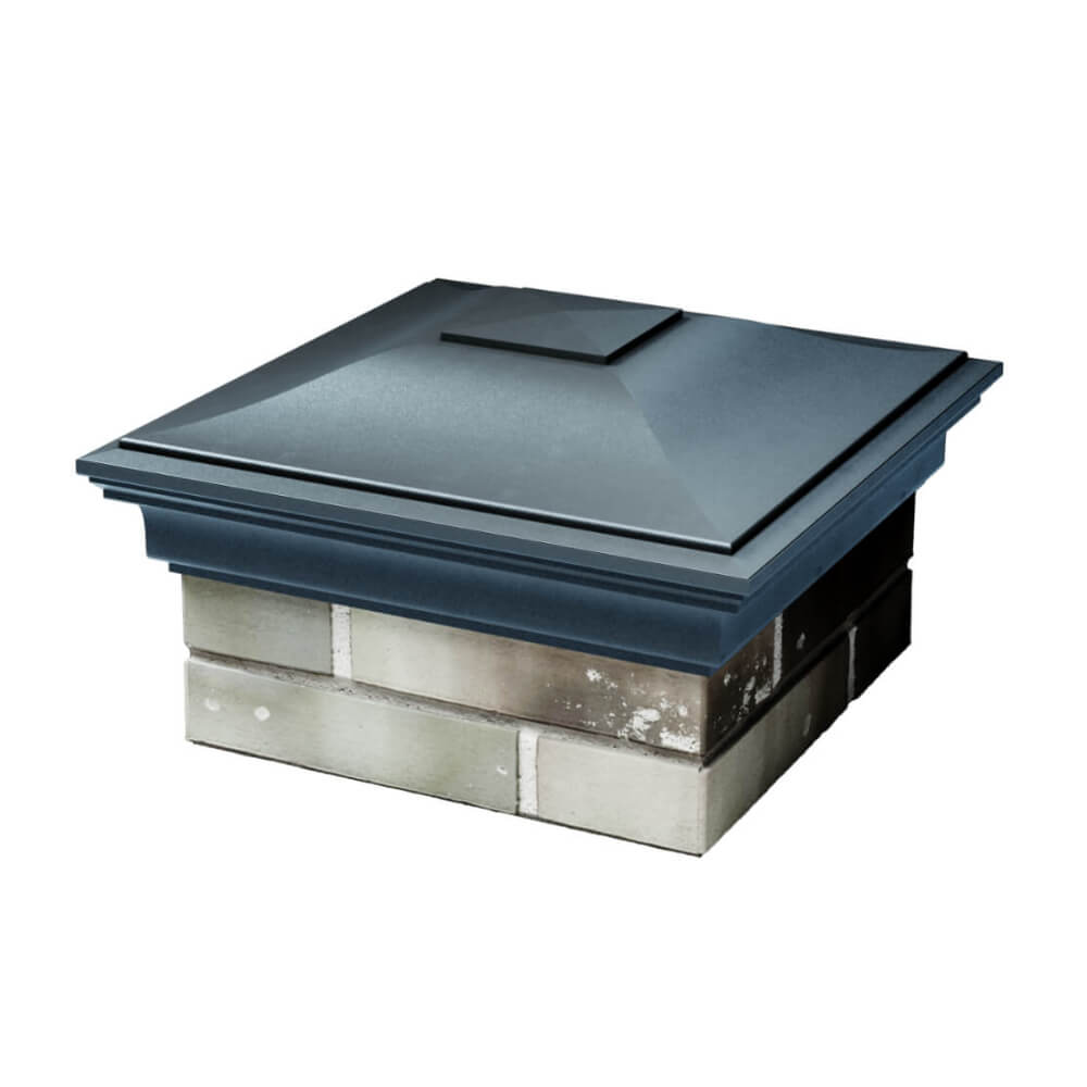 Колпак Zking Монблан Серый на столб 1.5х1.5 еврокирпича 0.7НФ (355х355мм) в Казани фото