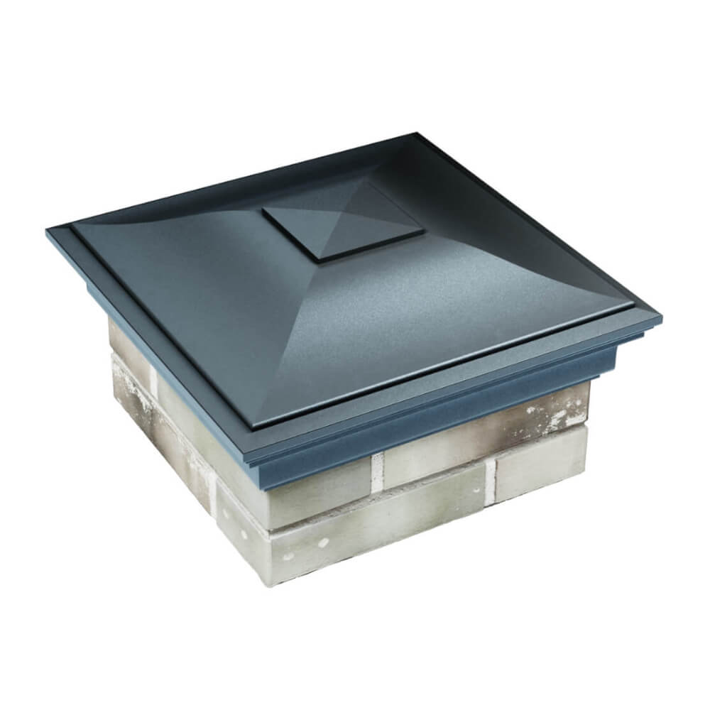 Колпак Zking Монблан Серый на столб 1.5х1.5 еврокирпича 0.7НФ (355х355мм) в Казани фото