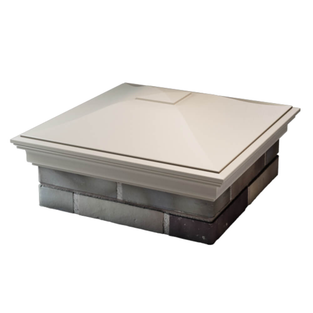 Колпак Zking Монблан Бежевый на столб 2х2 кирпича (515х515мм) в Казани фото