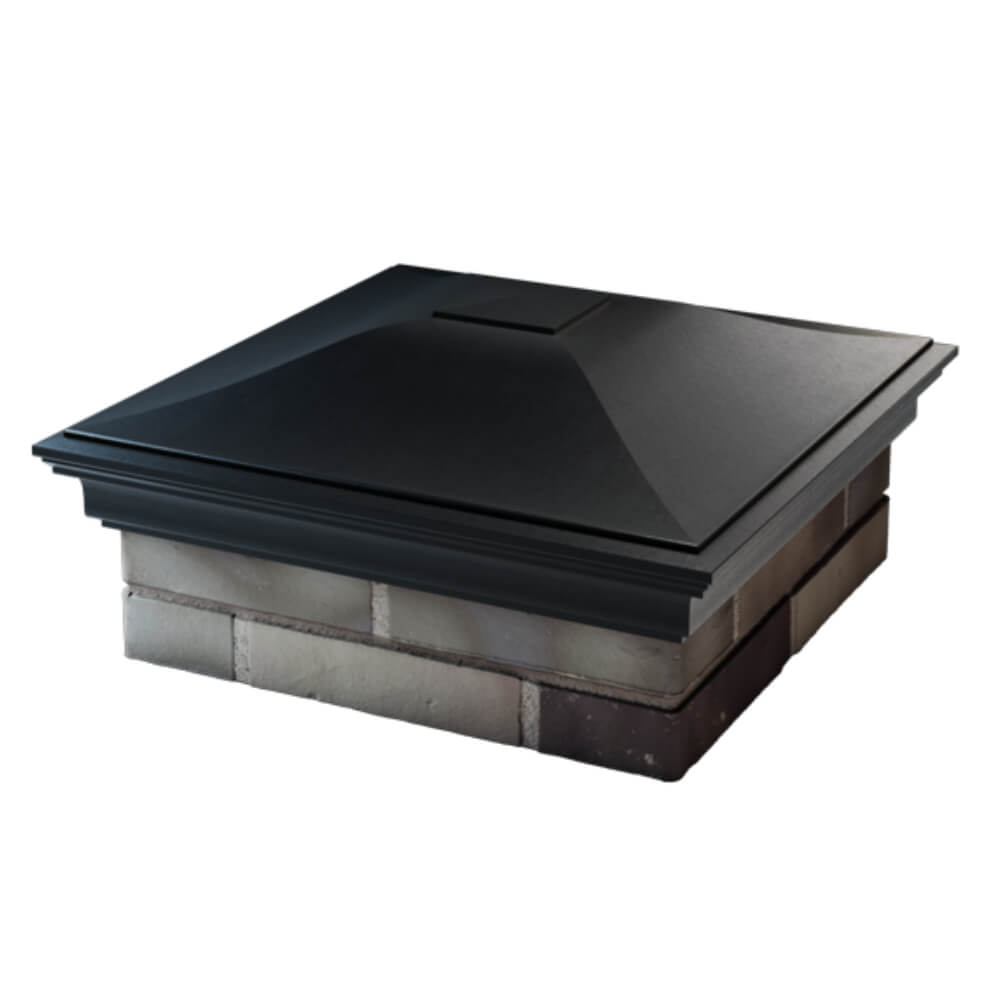 Колпак Zking Монблан Черный на столб 2х2 кирпича (515х515мм) в Казани фото