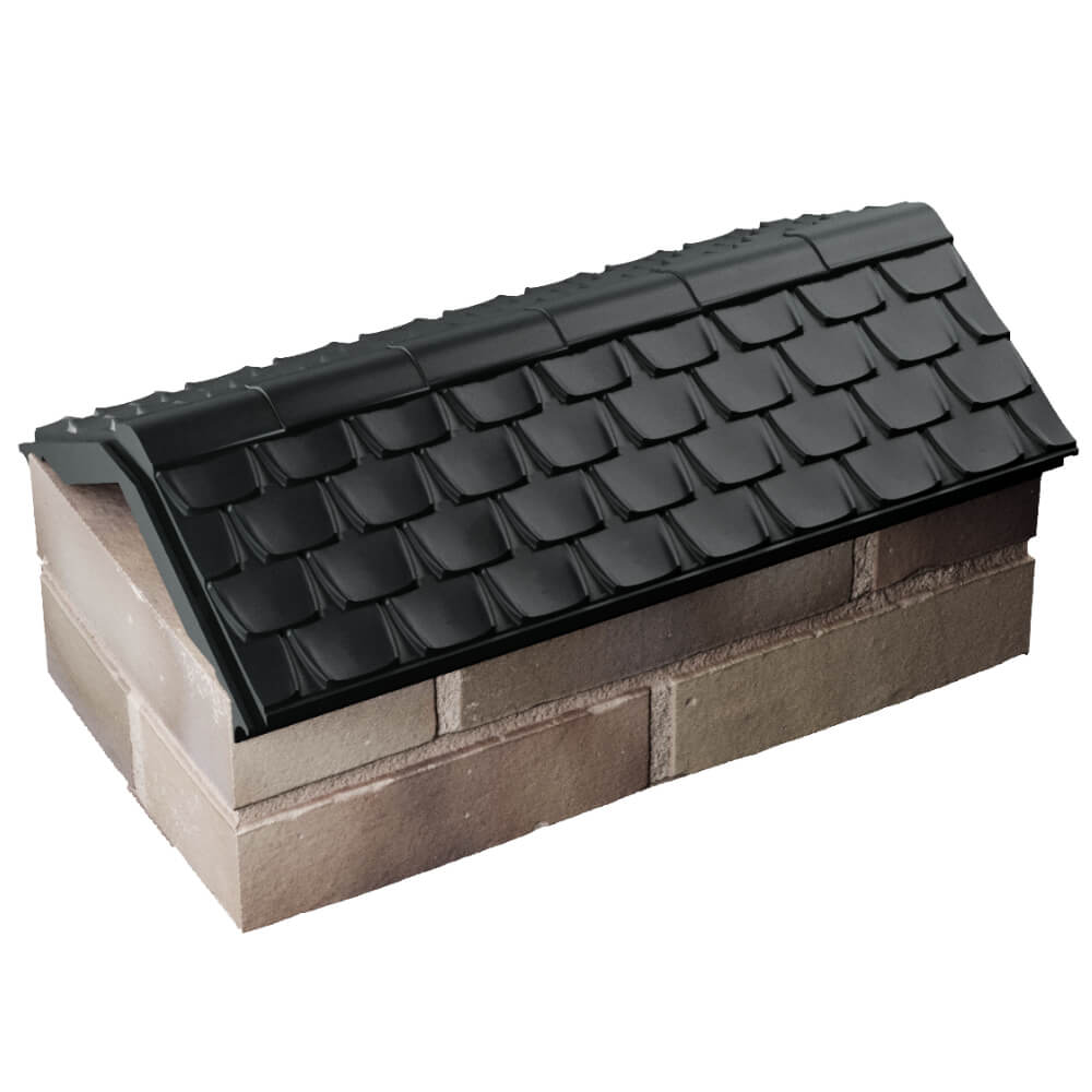 Парапет Zking Эльбрус Черный с посадкой на 1 кирпич (255мм) в Казани фото