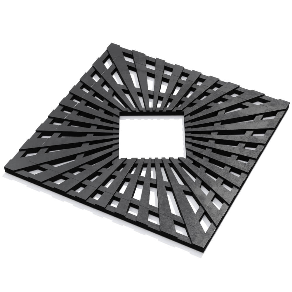 Приствольная решетка для дерева ZKING ATMOSPHERE 1.2х1.2м Черная в Казани фото