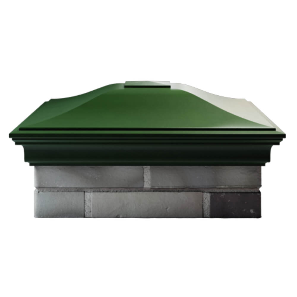 Колпак Zking Монблан Зеленый на столб 2х2 кирпича (515х515мм) в Казани фото