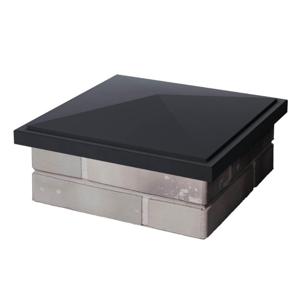 Колпак Zking БонаМоно Серый на столб 1.5х1.5 кирпича (385х385, 400х400мм) в Казани фото