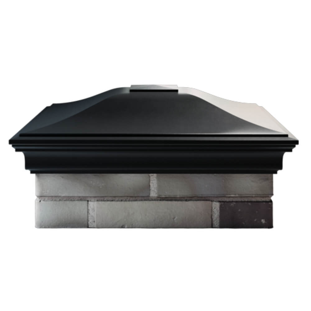 Колпак Zking Монблан Черный на столб 2х2 кирпича (515х515мм) в Казани фото