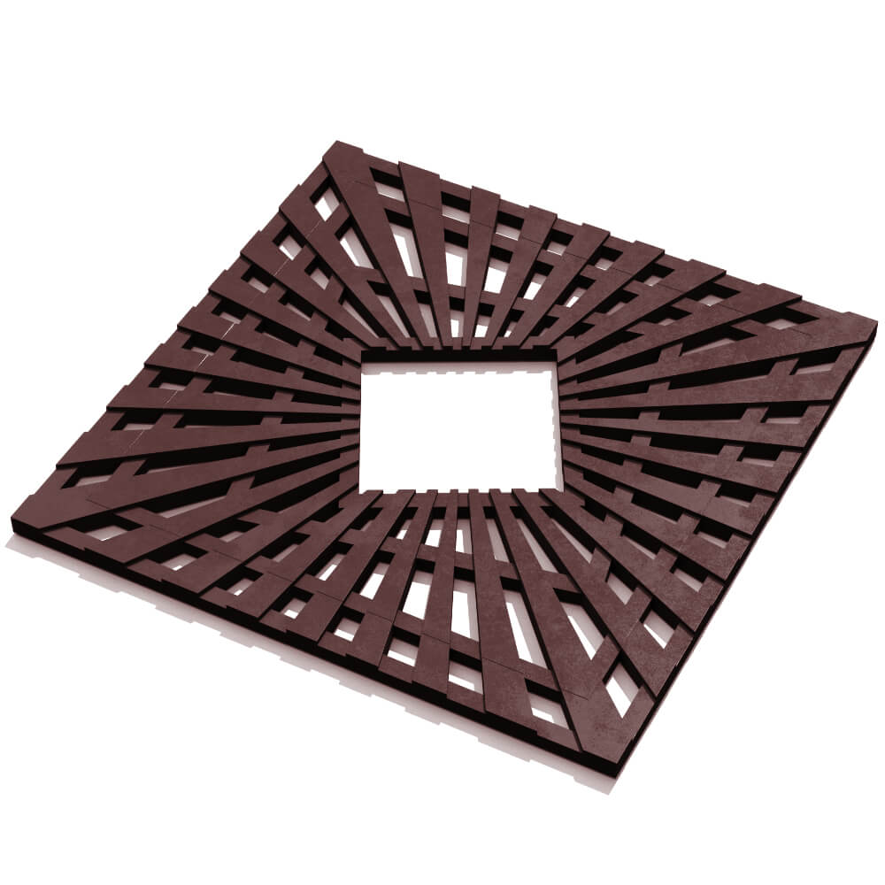 Приствольная решетка для дерева ZKING ATMOSPHERE 1.2х1.2м Коричневая в Казани фото