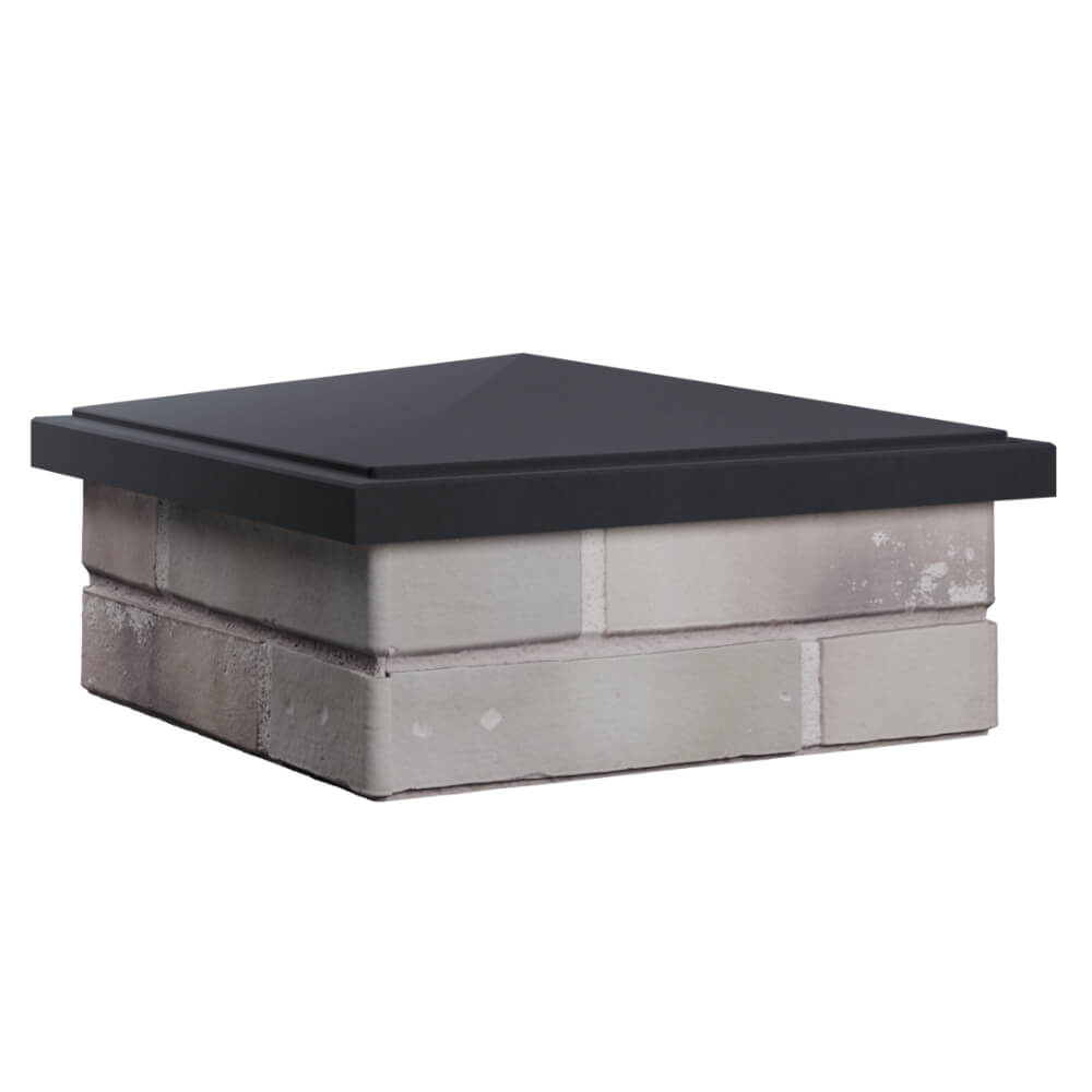 Колпак Zking БонаМоно Серый на столб 1.5х1.5 кирпича (385х385, 400х400мм) в Казани фото