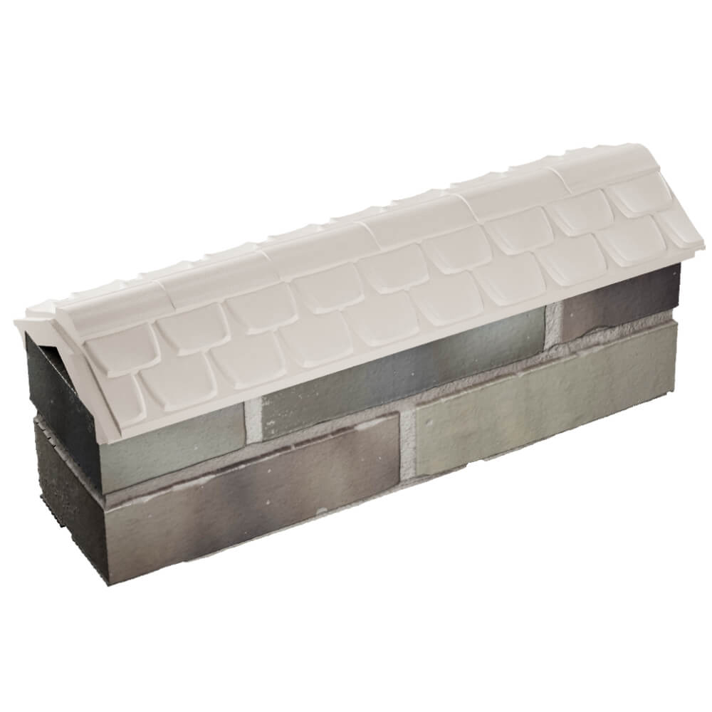 Парапет Zking Эльбрус Бежевый с посадкой на 0.5 кирпича (130мм) в Казани фото