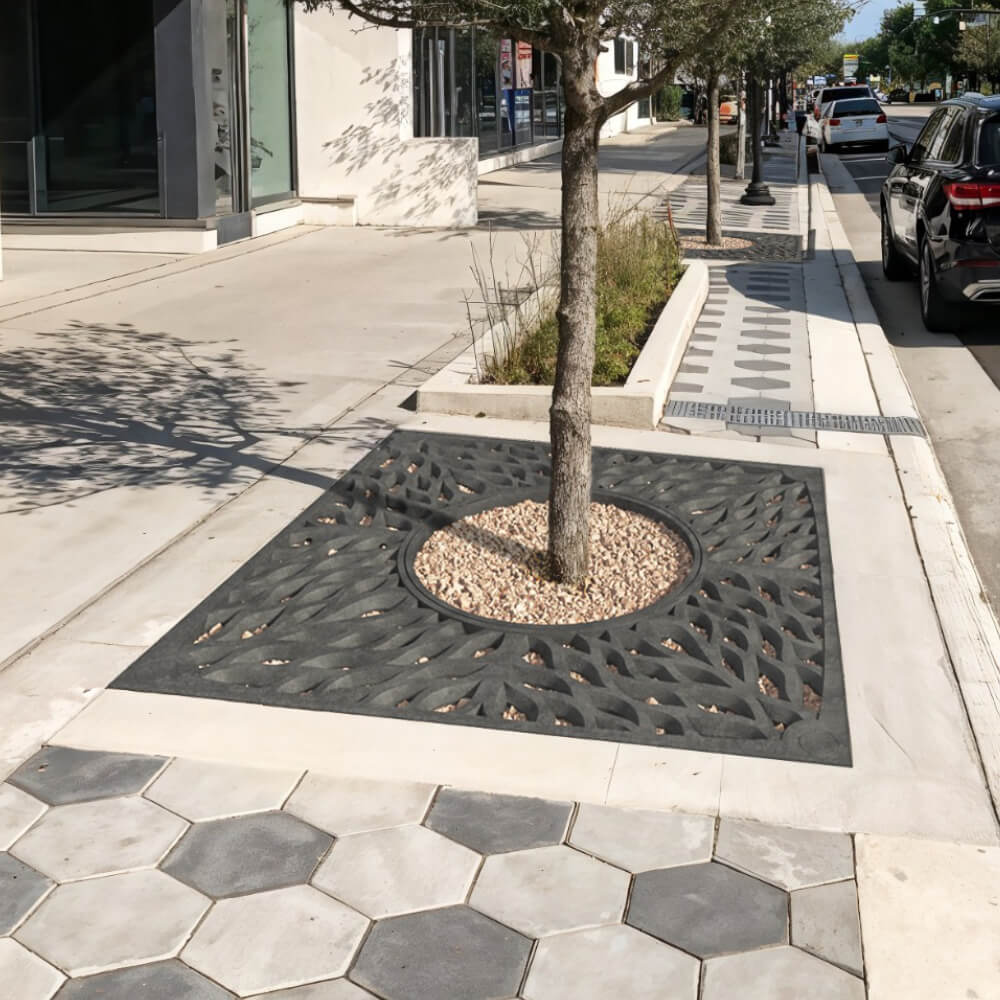 Приствольная решетка для дерева ZKING CRUST 2х2м Черная в Казани фото