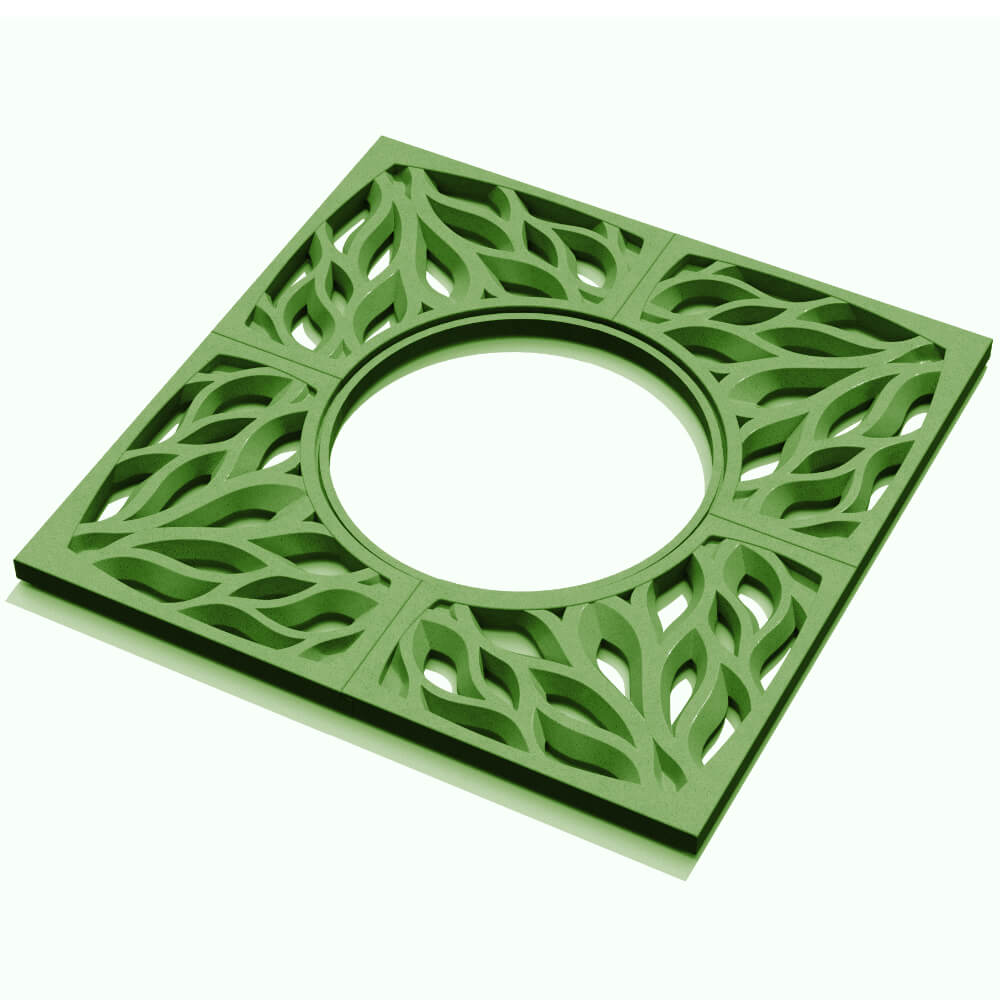 Приствольная решетка для дерева ZKING CRUST 1.2х1.2м Зеленая в Казани фото