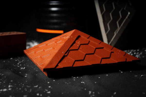 Колпак Zking Эверест Красный на столб 1.5х1.5 кирпича (390х390мм) в Казани фото