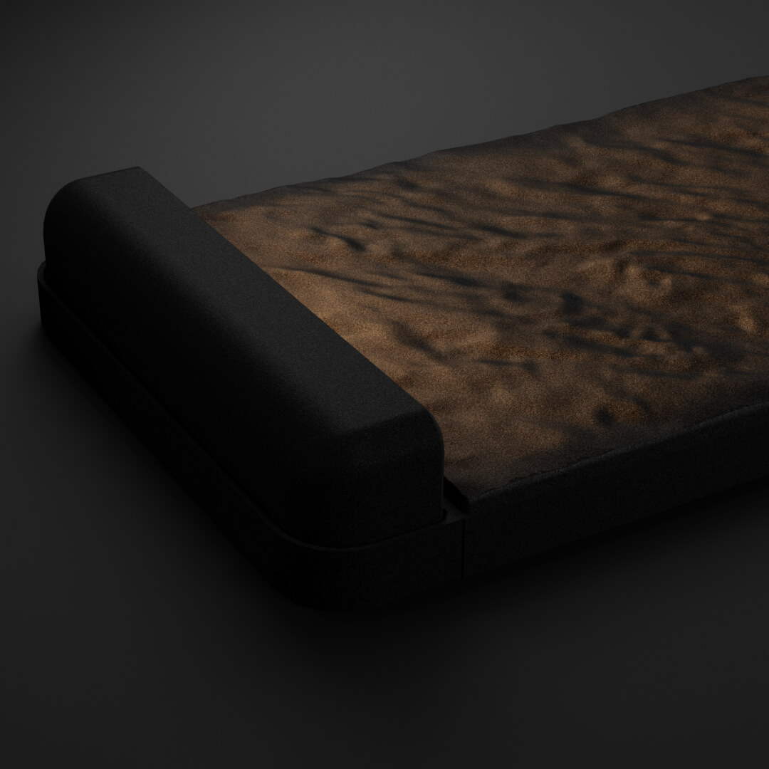 LED Светильник для шаговой плиты STONE Черный Сланец 330х75х98мм в Казани фото