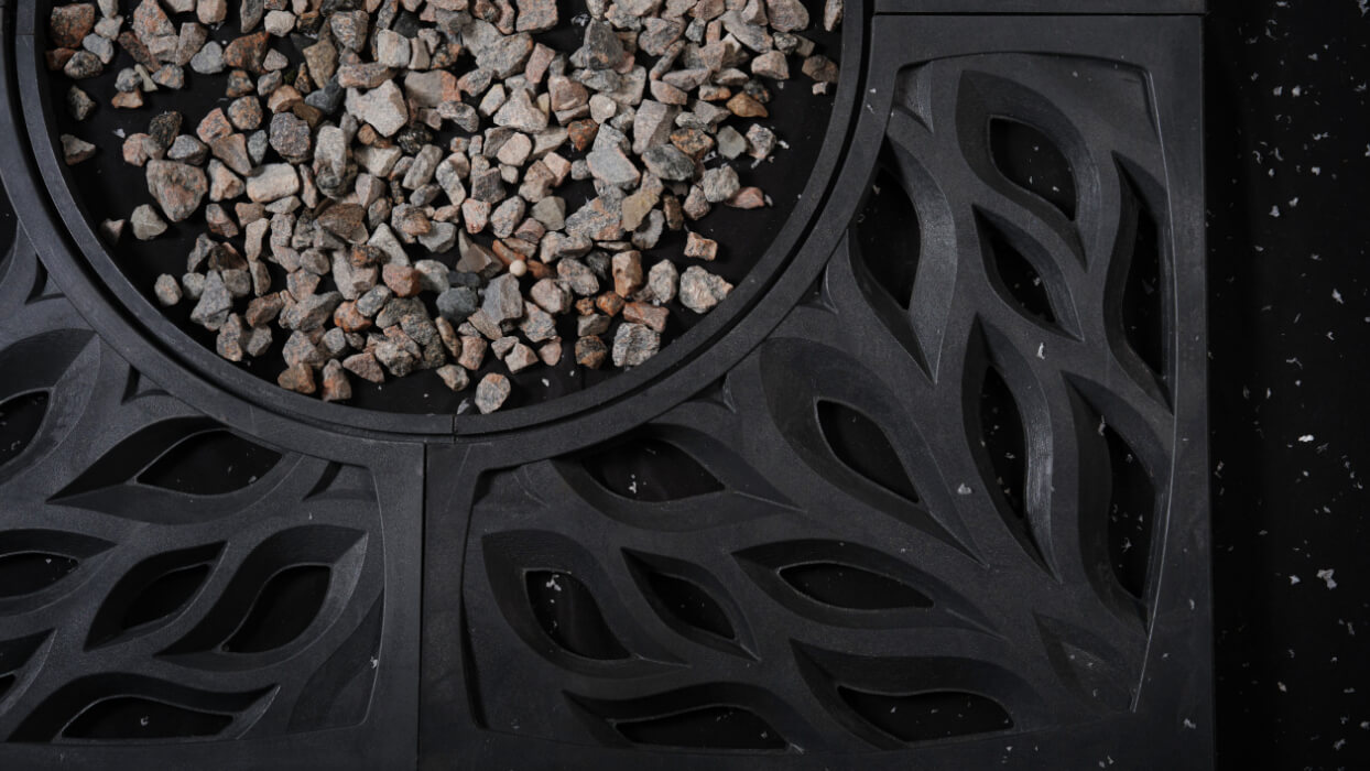 Приствольная решетка для дерева ZKING CRUST 1.2х1.2м Черная в Казани фото